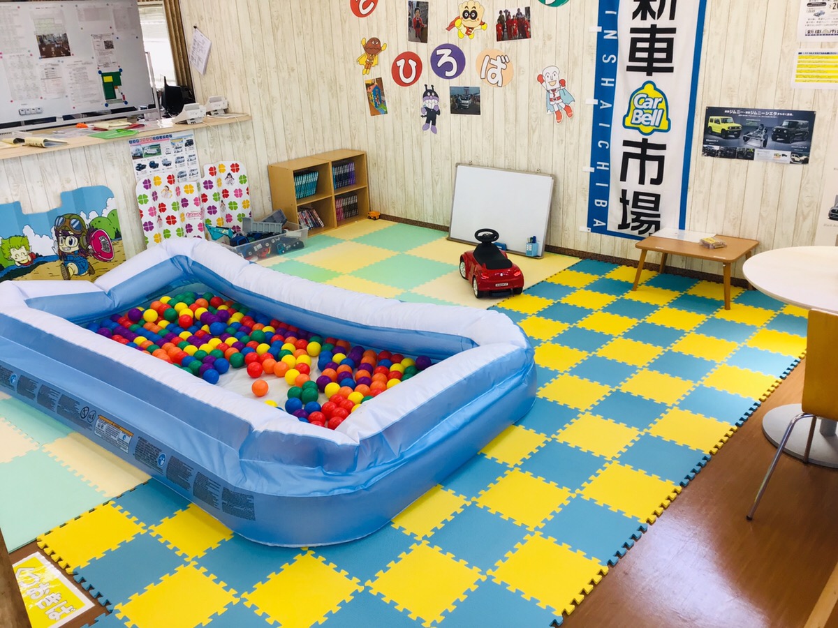 サンライズ新車市場キッズコーナー拡張