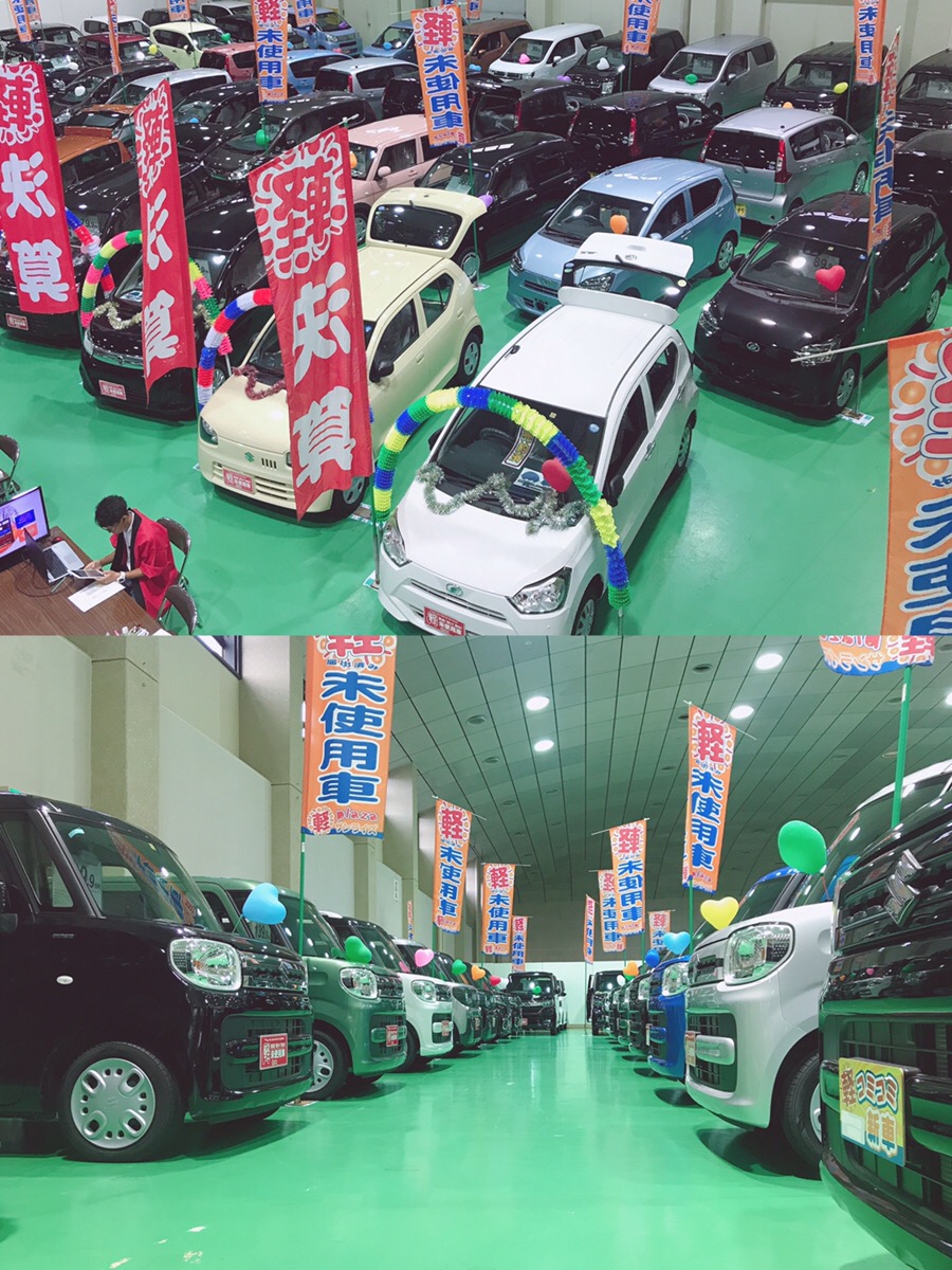 ATV軽まつりの展示風景