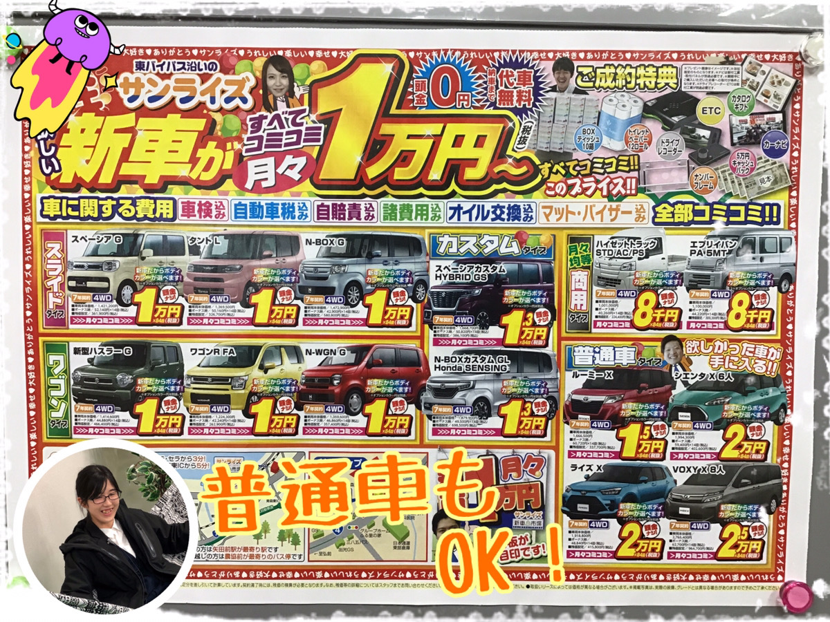 カーリースチラシ