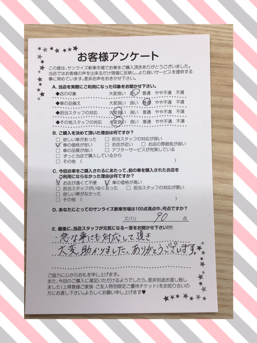 アンケート
